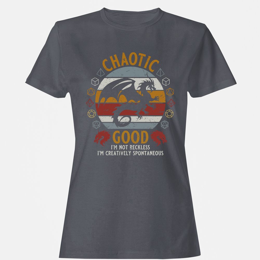 Chaotic Good Women's T-Shirt - Dark Heather - 5