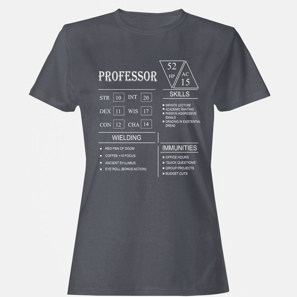 Professor New Women's T-Shirt - Dark Heather - 5