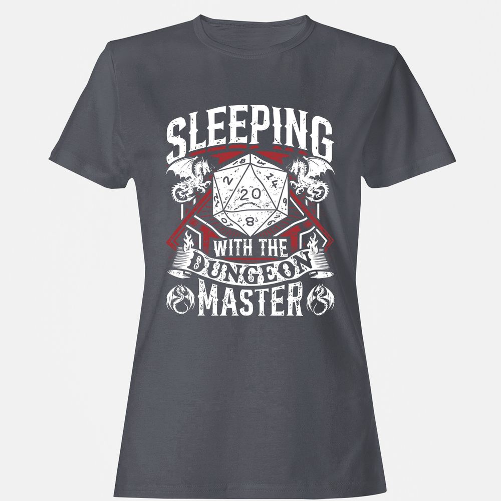 Sleeping With The DM Women's T-Shirt - Dark Heather - 5