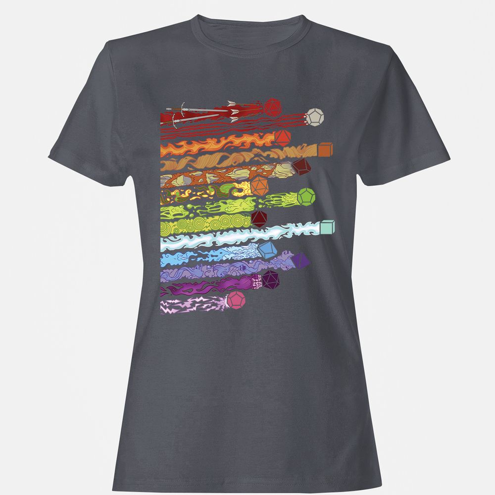 Damage Dices Women's T-Shirt - Dark Heather - 5