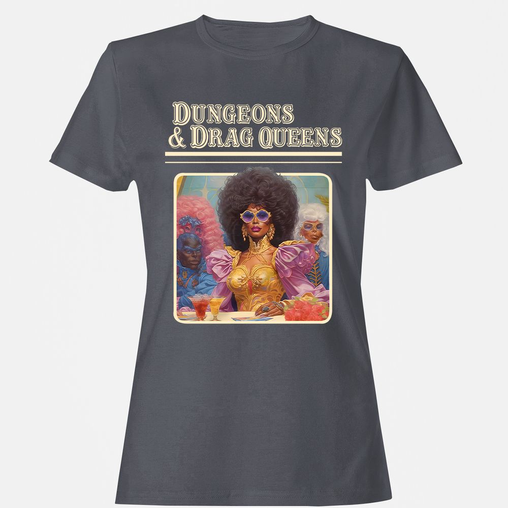 Dungeons & Drag Queens Women's T-Shirt - Dark Heather - 5