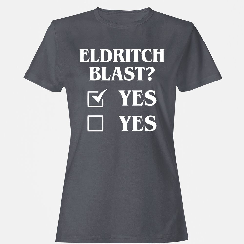 Eldritch Blast Yes Women's T-Shirt - Dark Heather - 5