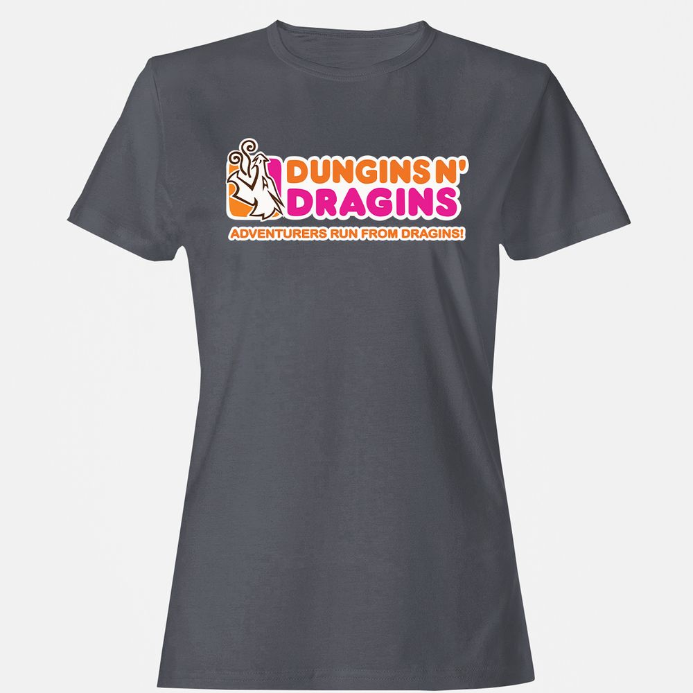 Dungins & Dragins Women's T-Shirt - Dark Heather - 5