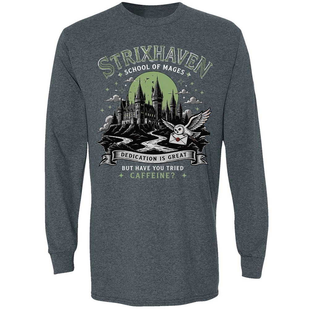 Strixhaven - School Of Mages Long Sleeve T-Shirt - Dark Heather - 5
