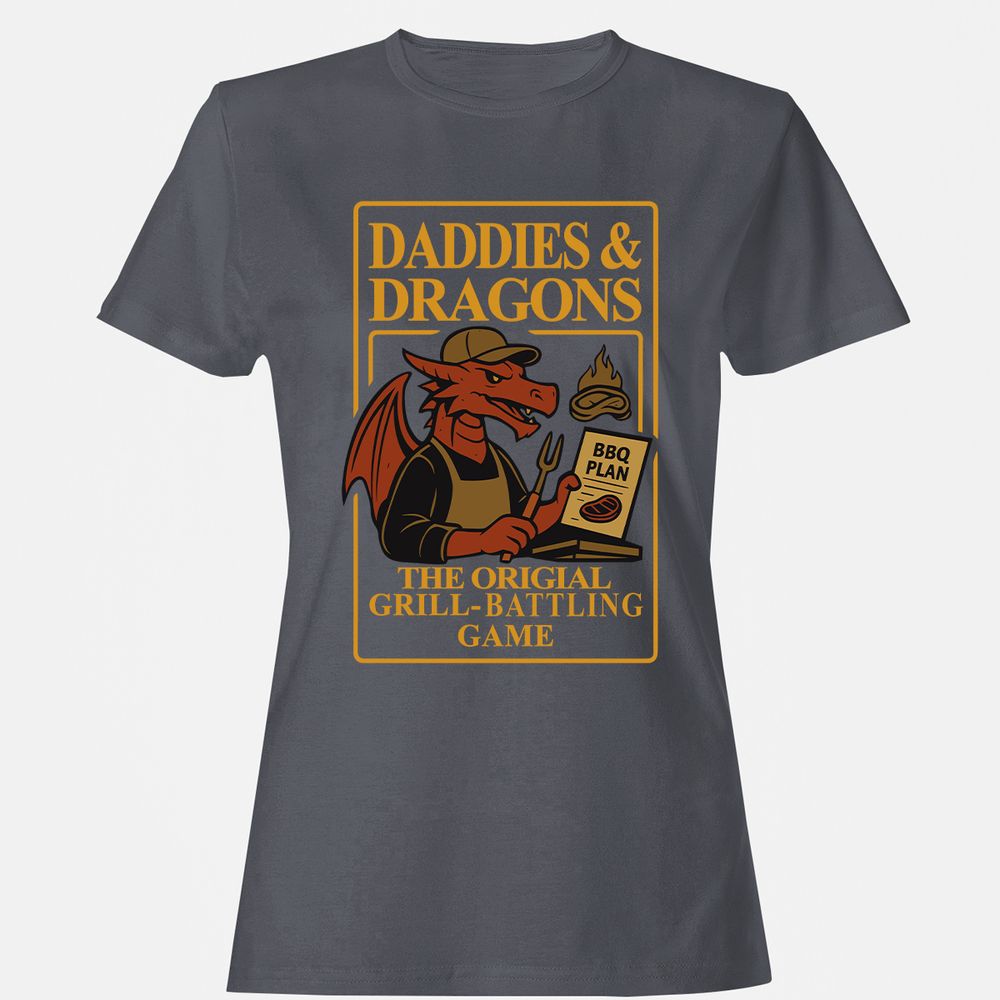 Daddies & Dragons Women's T-Shirt - Dark Heather - 5