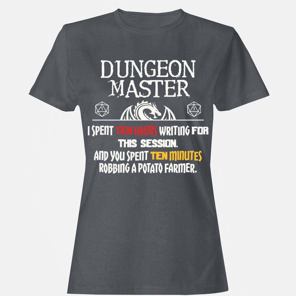 Dungeon Master Chaos Meme Women's T-Shirt - Dark Heather - 5