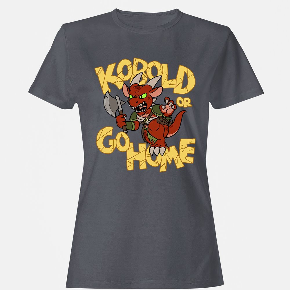 Kobold Or Go Home Women's T-Shirt - Dark Heather - 5