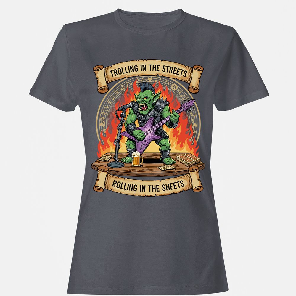 Trolling in the Streets Women's T-Shirt - Dark Heather - 5