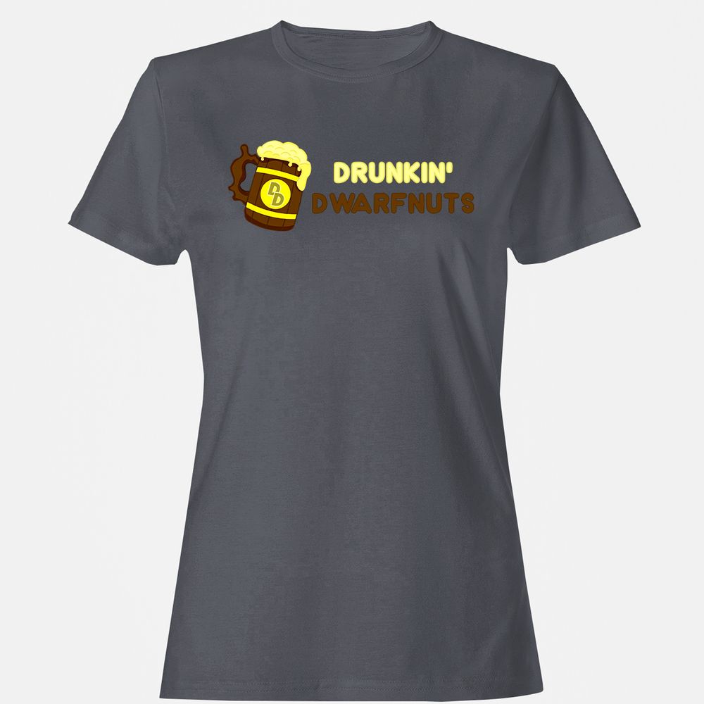 Drunkin' Dwartnuts Women's T-Shirt - Dark Heather - 5