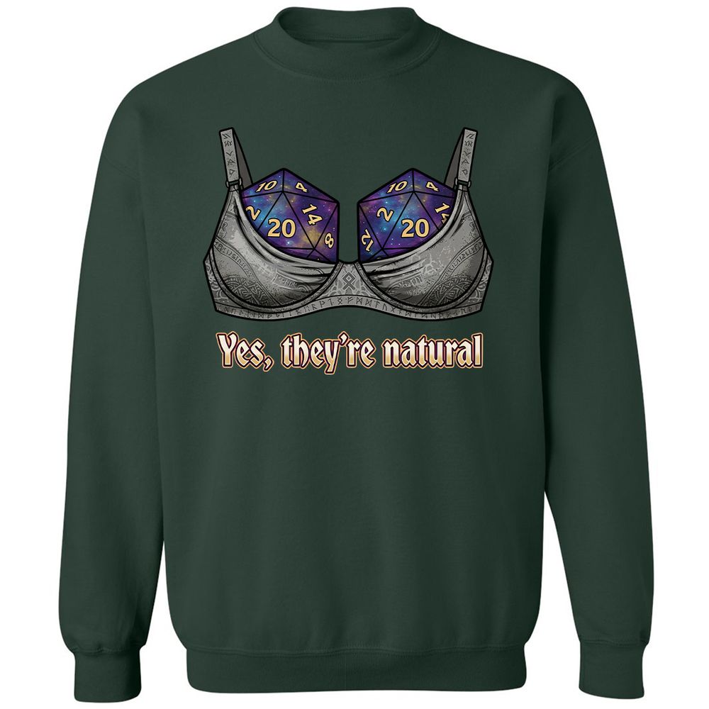 They Are Natural Nat20 Classic Unisex Sweatshirt - Forest Green - 5