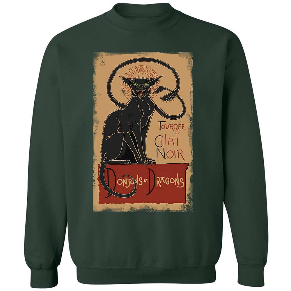 Tournee Du Chat Noir Classic Unisex Sweatshirt - Forest Green - 5