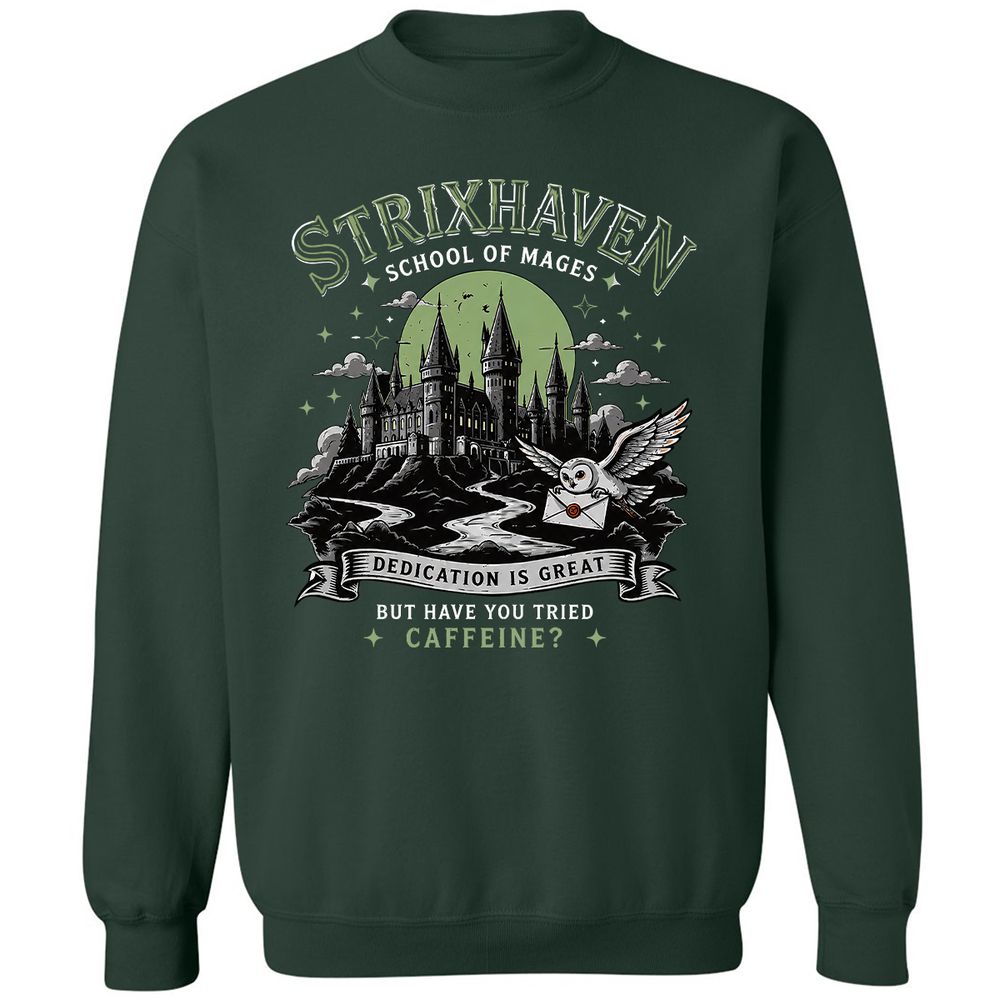 Strixhaven - School Of Mages Classic Unisex Sweatshirt - Forest Green - 5
