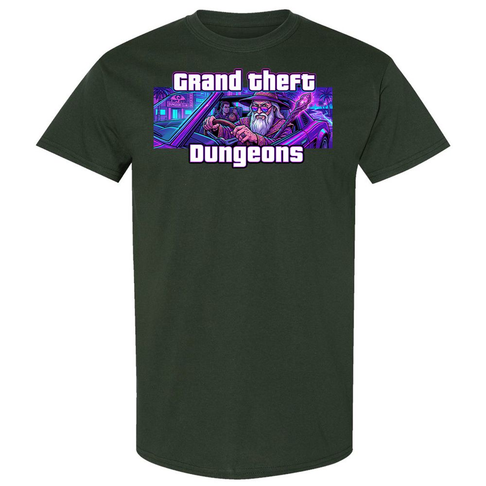 Grand Theft Dungeons Miami - Forest Green - 5