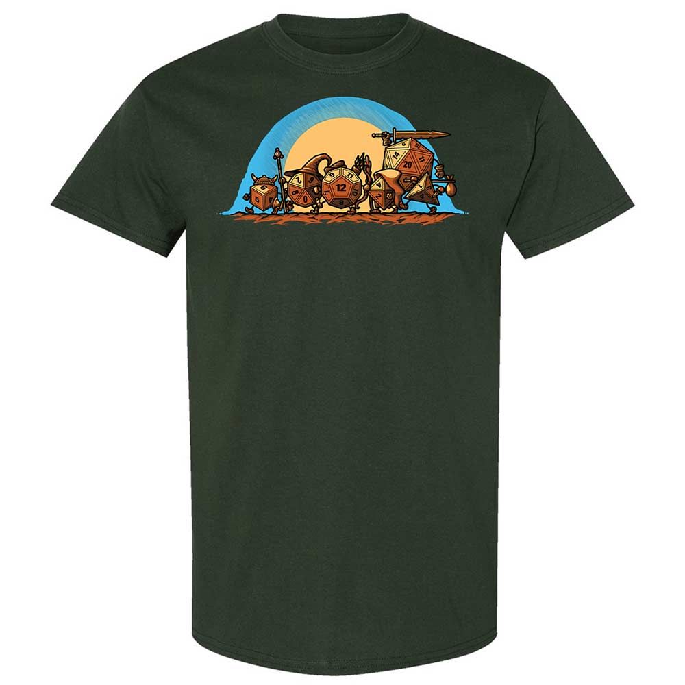 The Fellowship Of The Dice Classic Unisex T-Shirt - Forest Green - 5