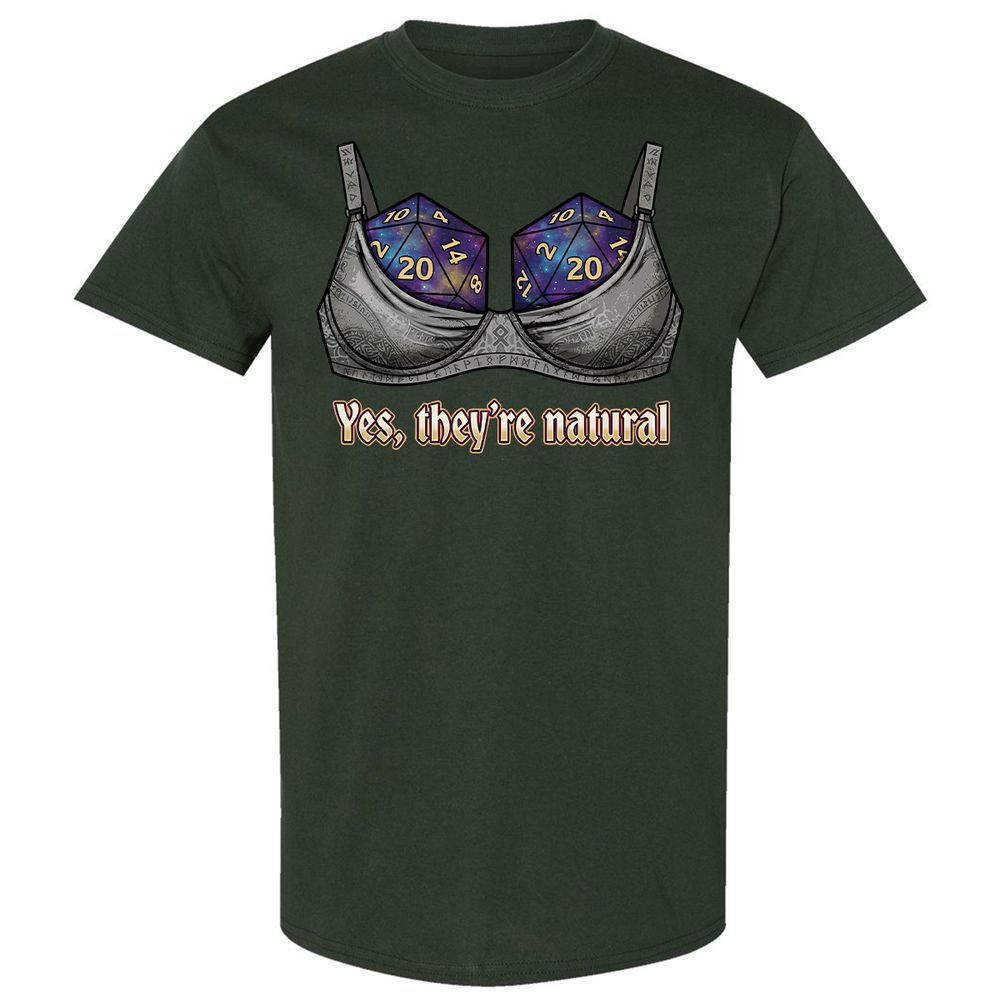 They Are Natural Nat20 Classic Unisex T-Shirt - Forest Green - 5