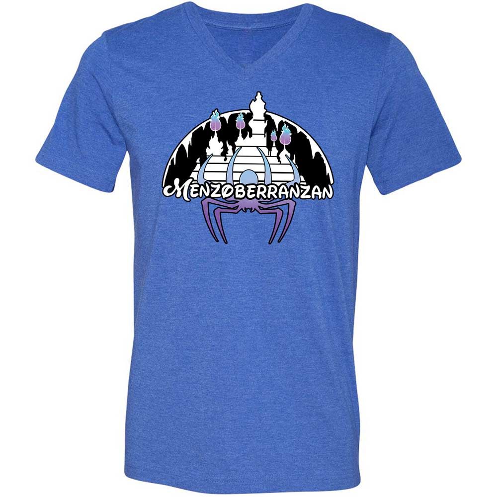 Menzoberranzan Unisex V-Neck T-Shirt - Heather True Royal - 5