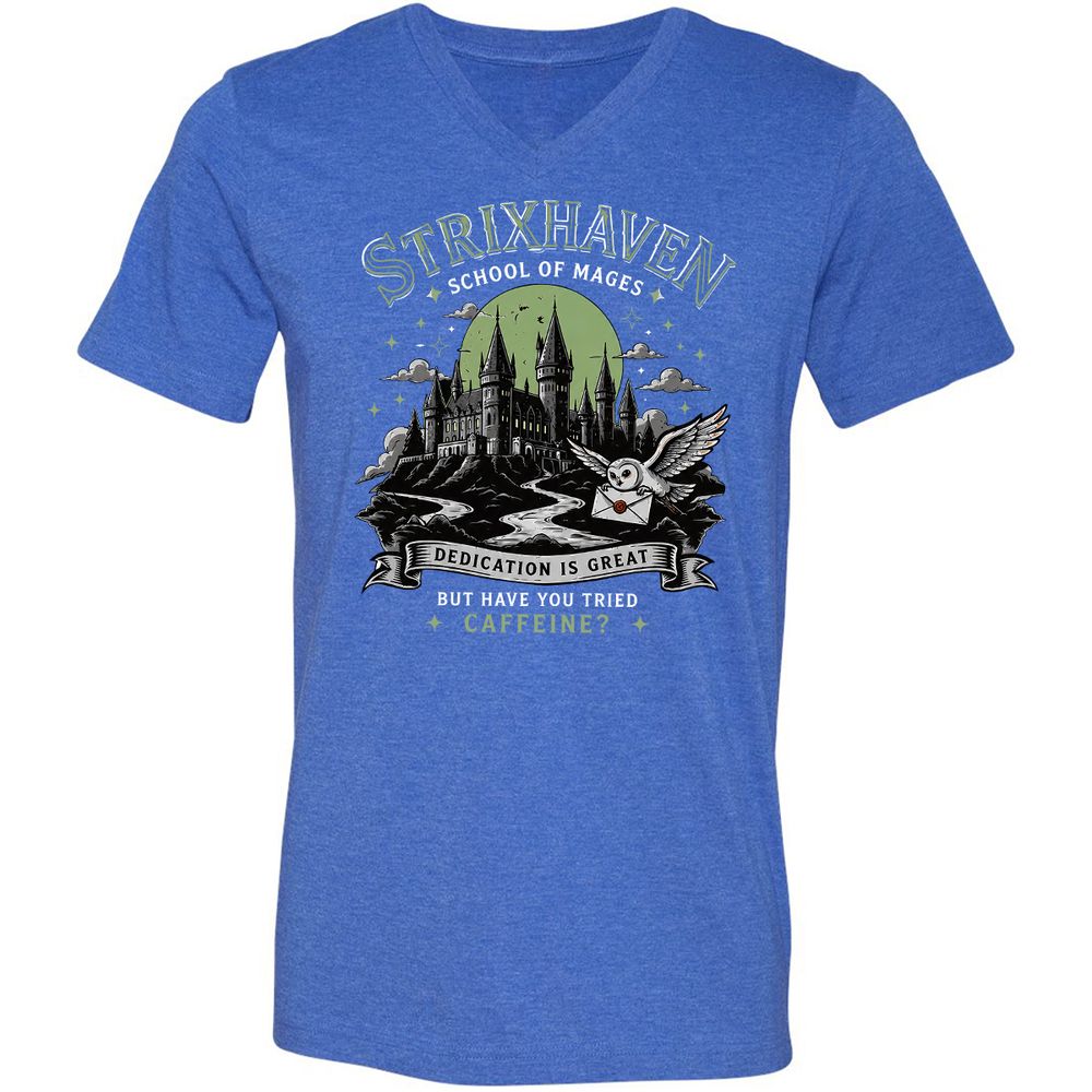 Strixhaven - School Of Mages Unisex V-Neck T-Shirt - Heather True Royal - 5