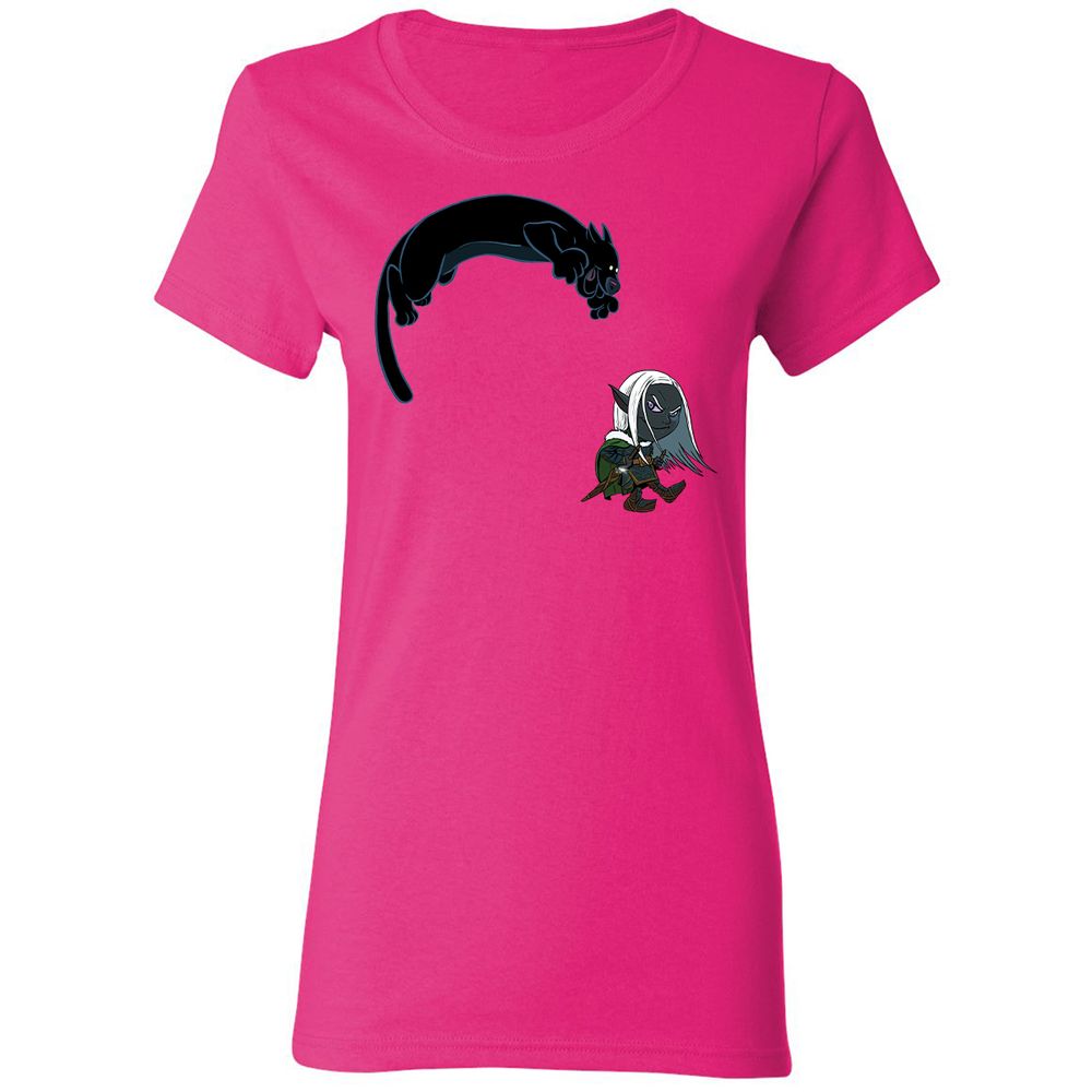 Drizzt and Guenhwyvar Women's T-Shirt - Heliconia - 5