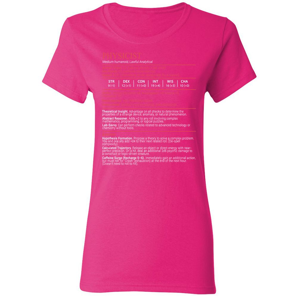 Physicist Stats Block - Heliconia - 5