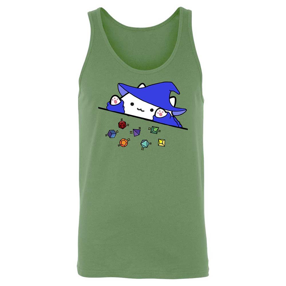 Cat Throws Dices Unisex Jersey Tank - Leaf - 5