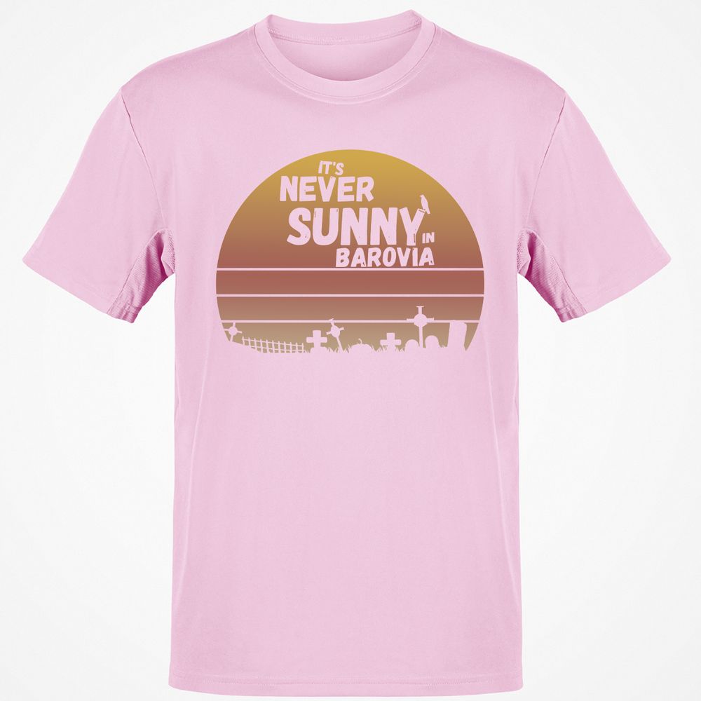 Vintage It's Never Sunny In Barovia Classic Unisex T-Shirt - Light Pink - 5
