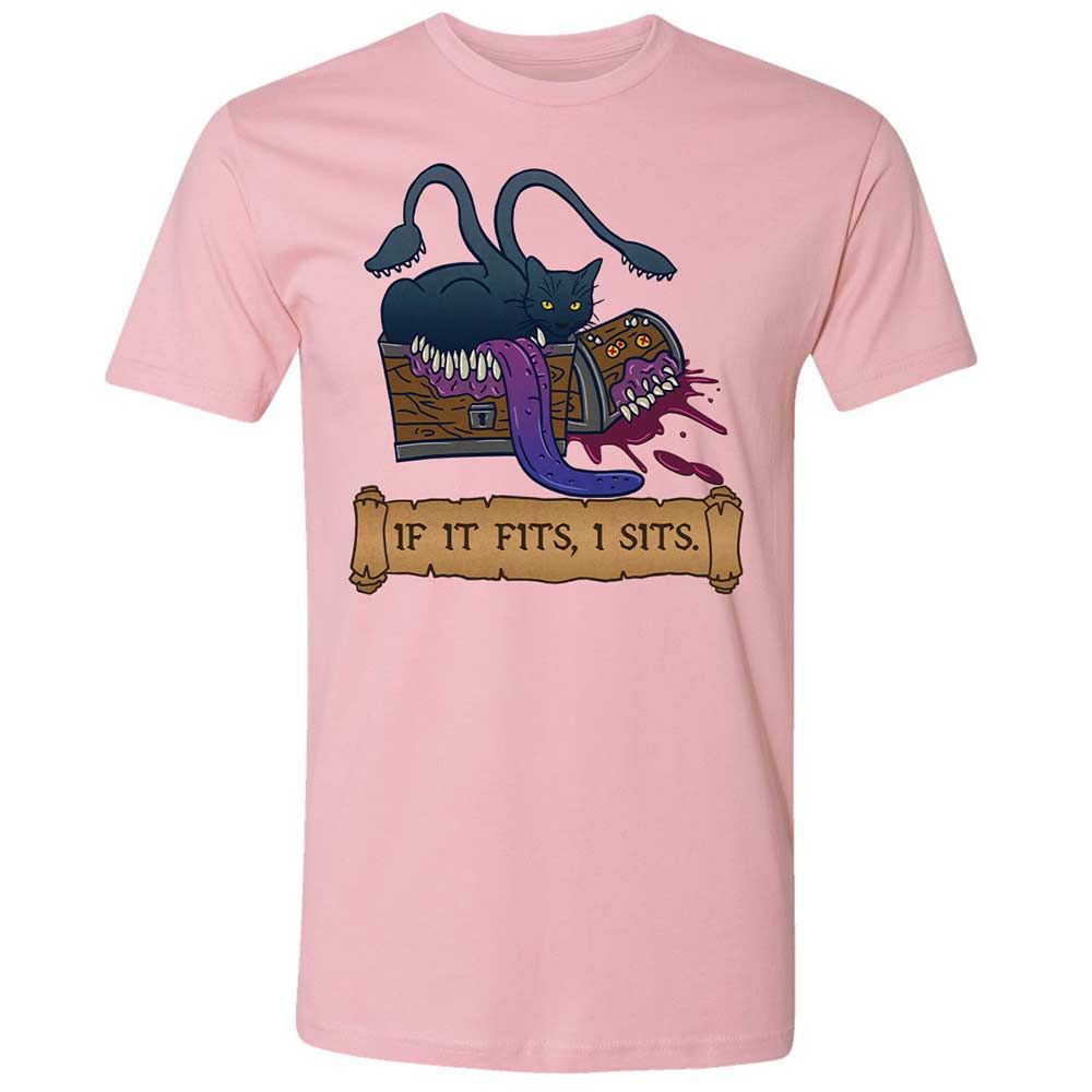 If It Fits I Sits Premium Unisex T-Shirt - Light Pink - 5