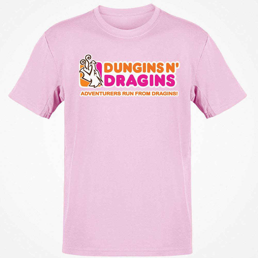 Dungins & Dragins Classic Unisex T-Shirt - Light Pink - 5