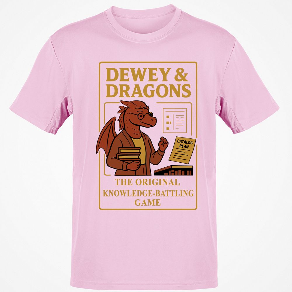Dewey & Dragons Classic Unisex T-Shirt - Light Pink - 5