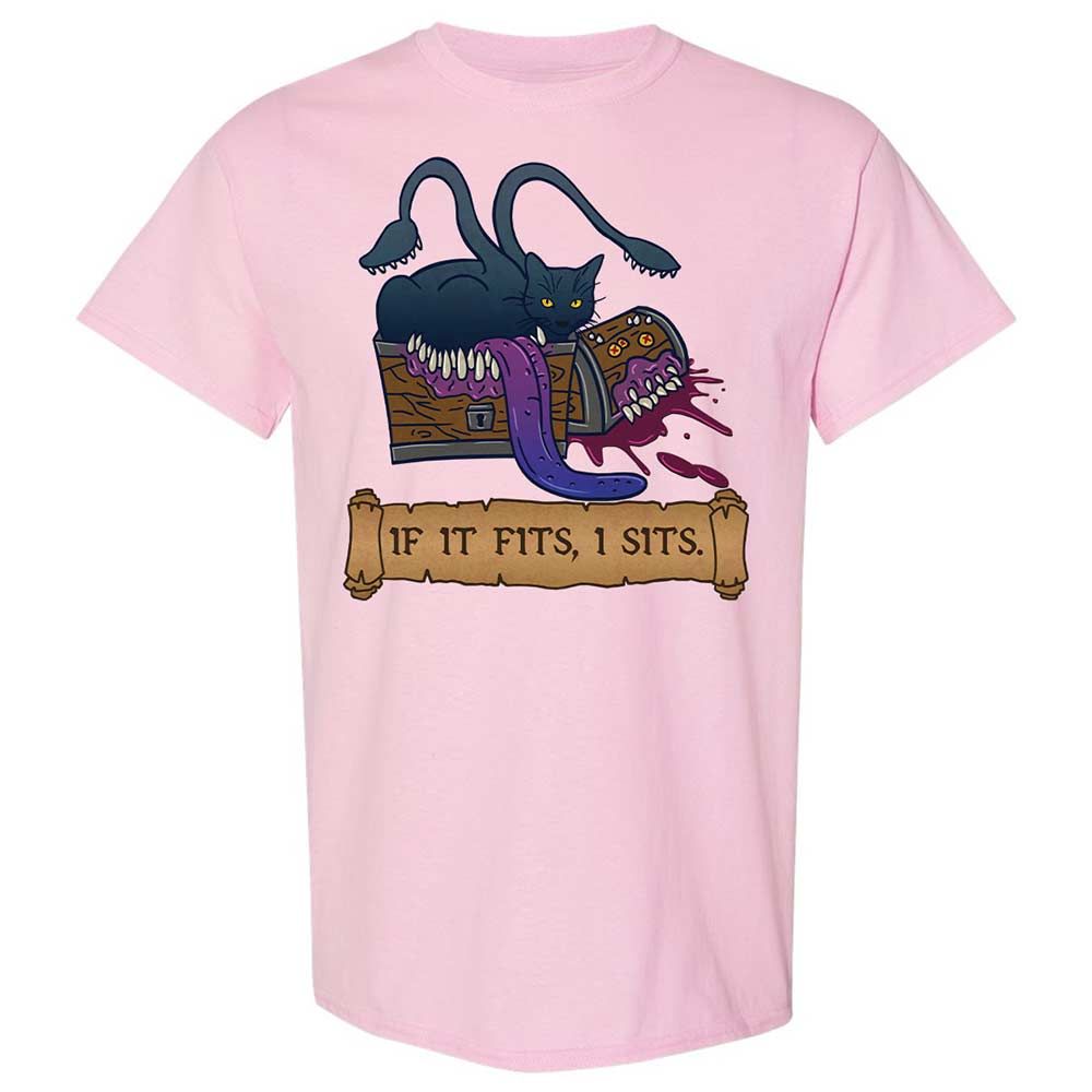 If It Fits I Sits Classic Unisex T-Shirt - Light Pink - 5