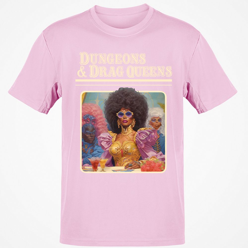 Dungeons & Drag Queens Classic Unisex T-Shirt - Light Pink - 5