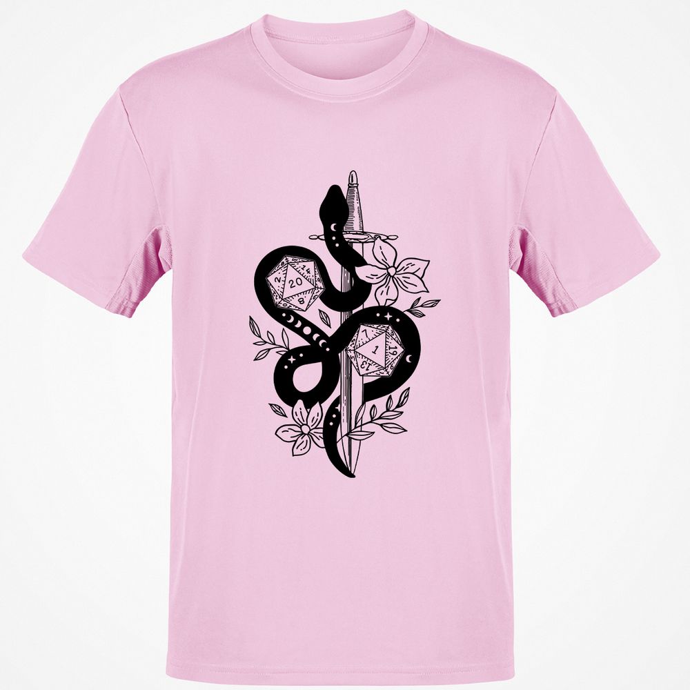D20 Snake and Sword - Light Pink - 5
