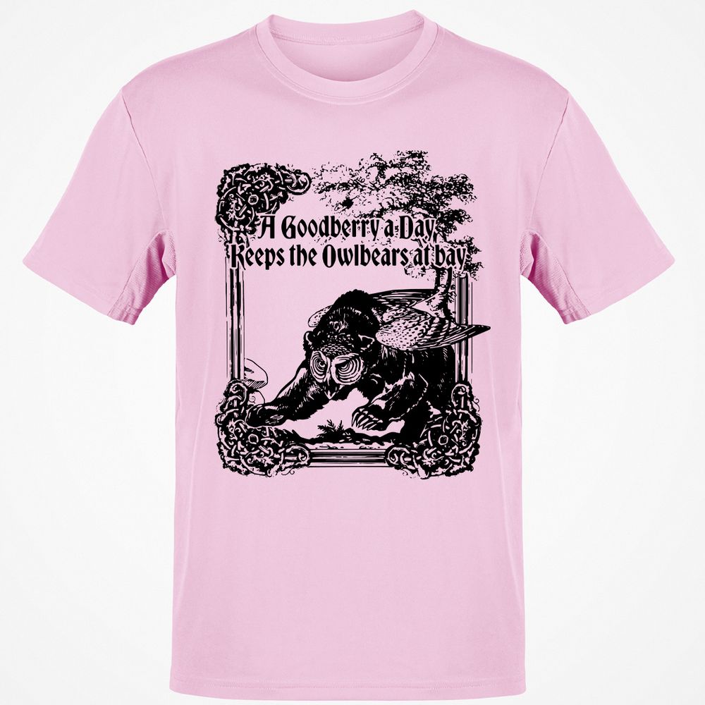 A Goodberry A Day Keeps The Owlbears At Bay Classic Unisex T-Shirt - Light Pink - 5