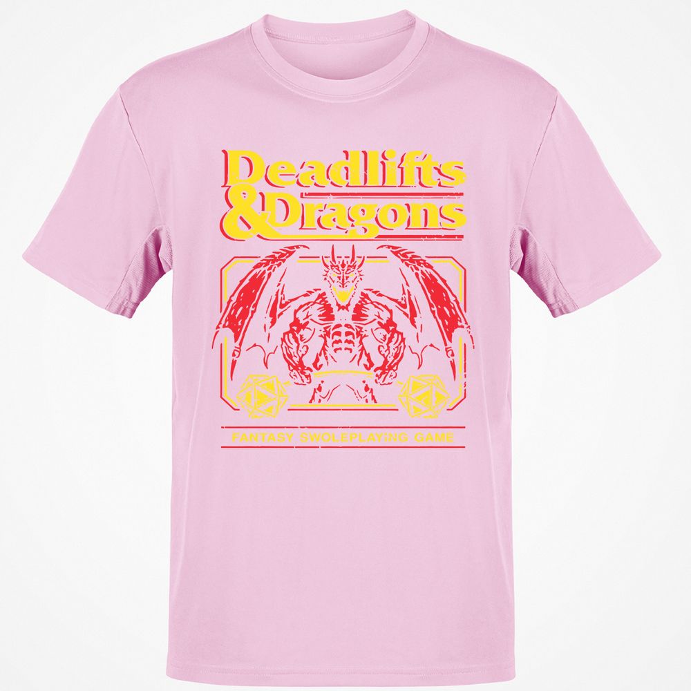 Deadlifts And Dragons Classic Unisex T-Shirt - Light Pink - 5