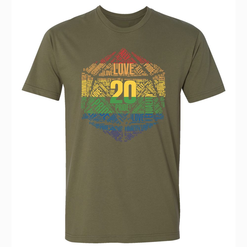 D20 Pride Premium Unisex T-Shirt - Military Green - 5
