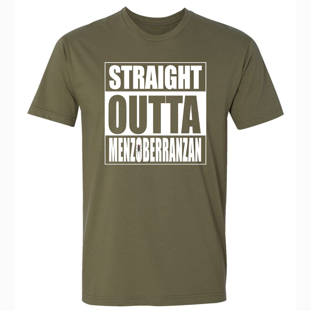 Straight Outta Menzoberranzan Premium Unisex T-Shirt - Military Green - 5