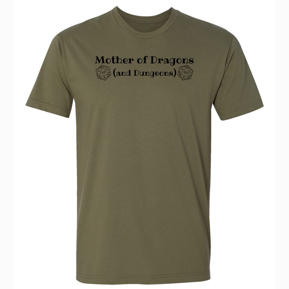 Mother Of Dragons Premium Unisex T-Shirt - Military Green - 5