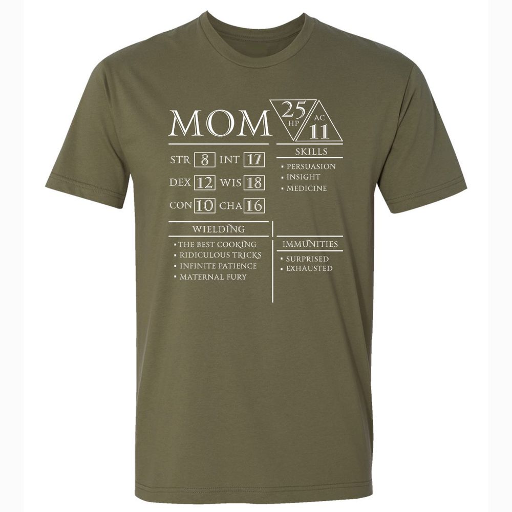 Mom Stats - Military Green - 5
