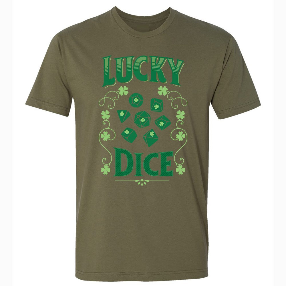 Lucky Dice Premium Unisex T-Shirt - Military Green - 5