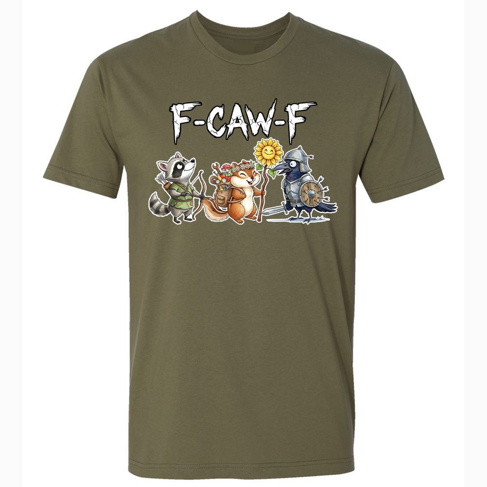 F-CAW-F Adventuring party Premium Unisex T-Shirt - Military Green - 5