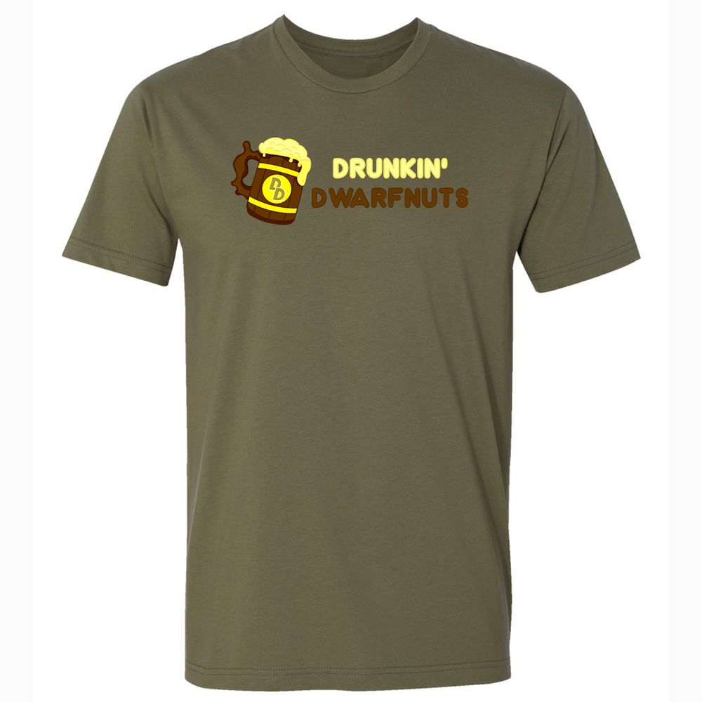 Drunkin' Dwartnuts Premium Unisex T-Shirt - Military Green - 5