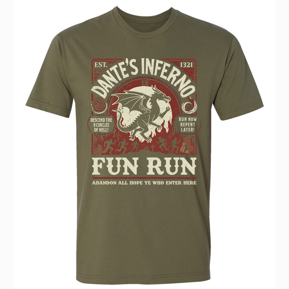 Dante’s Inferno Fun Run – Faerun Fantasy - Military Green - 5