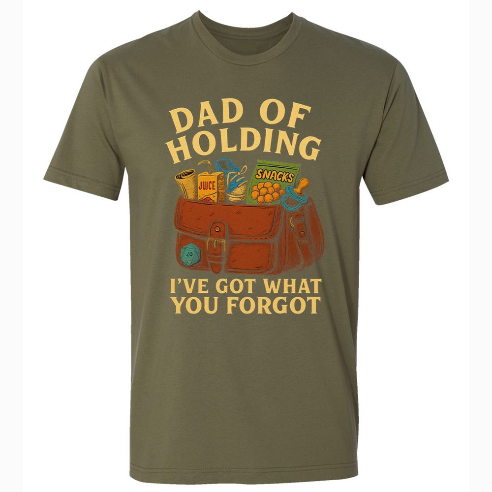 Dad Of Holding Premium Unisex T-Shirt - Military Green - 5