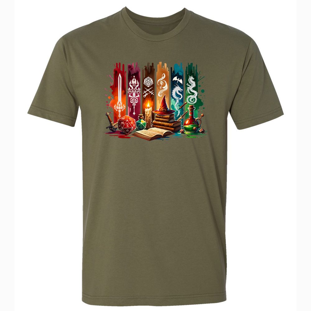 DnD Classes Premium Unisex T-Shirt - Military Green - 5