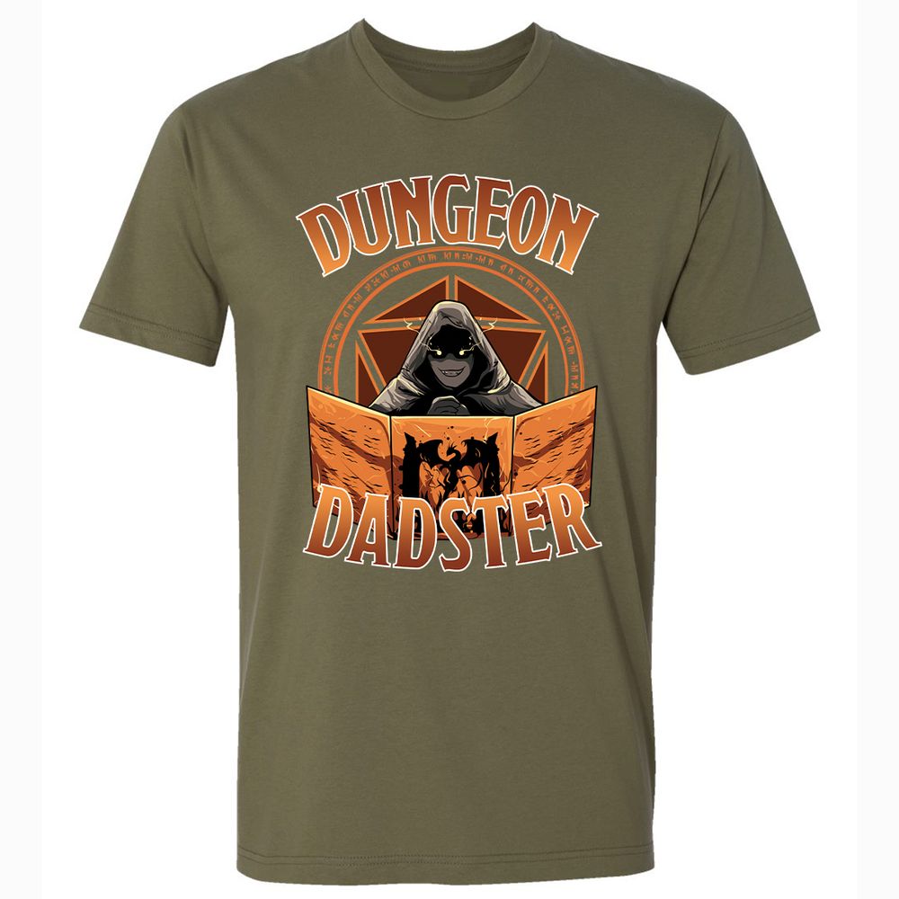 Dungeon Dadster Premium Unisex T-Shirt - Military Green - 5