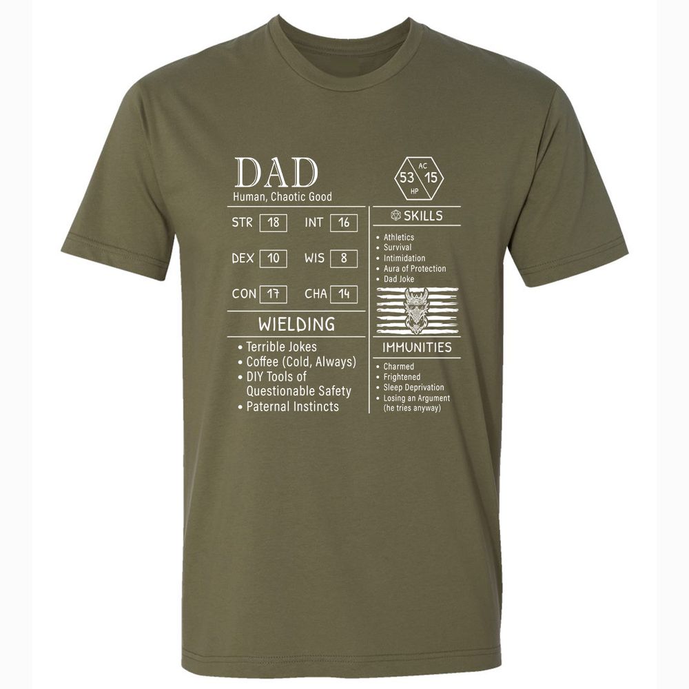 Dad Stats New - Military Green - 5