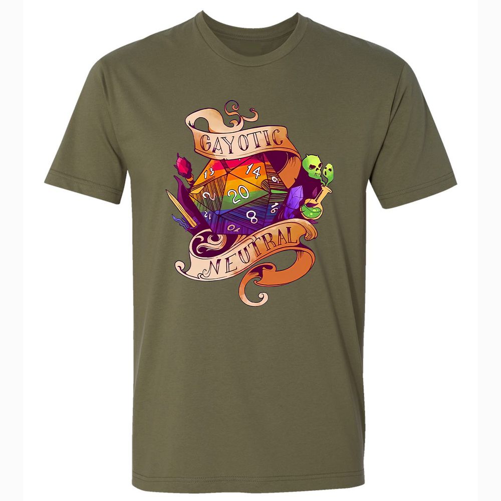 Gayotic Neutral Premium Unisex T-Shirt - Military Green - 5