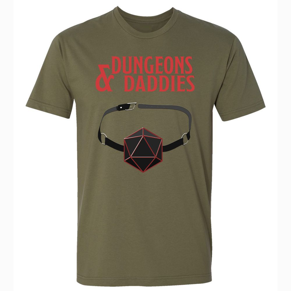 Dungeons And Daddies Premium Unisex T-Shirt - Military Green - 5