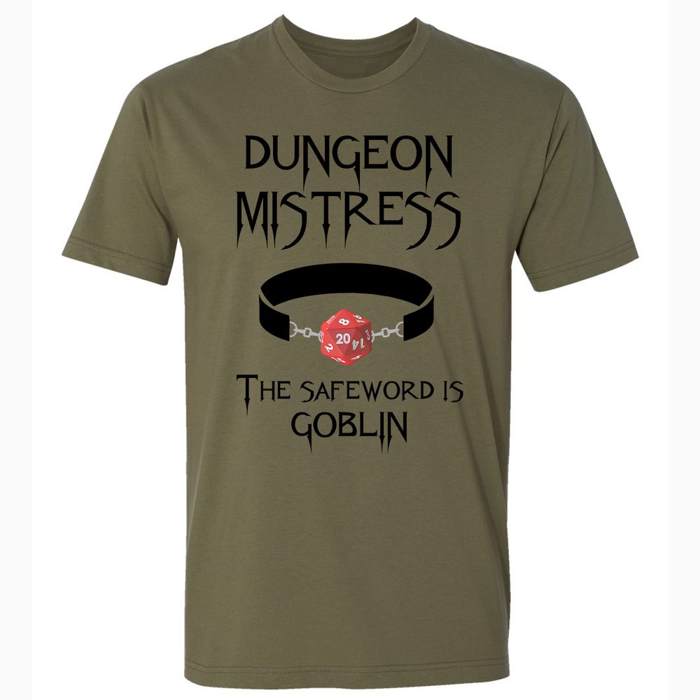 Dungeon Mistress Premium Unisex T-Shirt - Military Green - 5