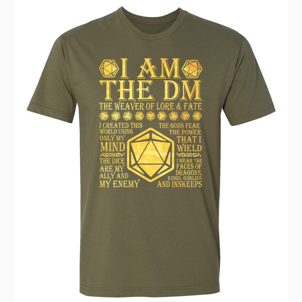 I Am The DM Premium Unisex T-Shirt - Military Green - 5