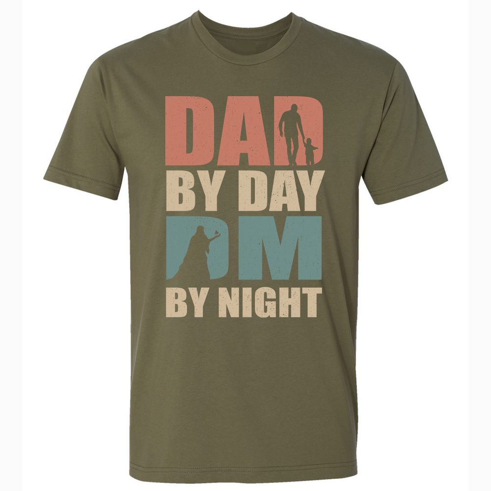 Dad By Day DM By Night - Military Green - 5